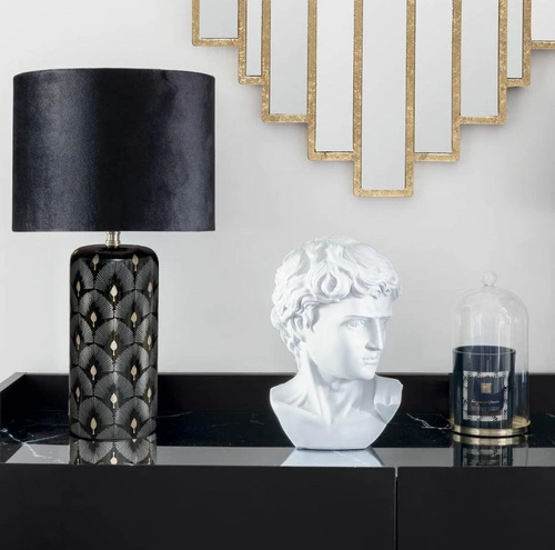 Figurka dekoracyjna głowa Dawida Atmosphera biała nowoczesna do salonu lub na prezent 25 cm