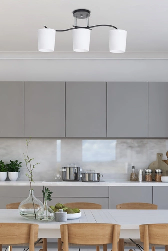 Lampa sufitowa Esnyr nowoczesna szklana 3-punktowa do salonu i kuchni CANDELLUX