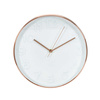 Zegar Rotin golden rose/ white
