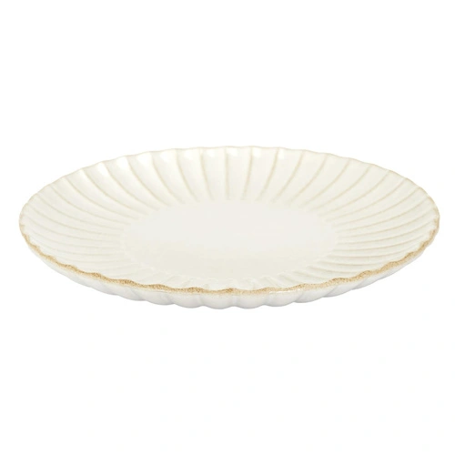 Intesi Vlora talerz obiadowy 27 cm beżowy ceramiczny do jadalni