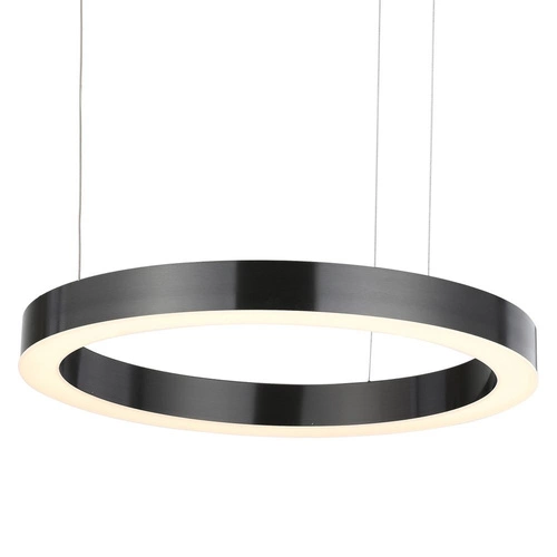 Lampa wisząca LED CIRCLE 60 szara okrągła regulowana do salonu i nad stół 60cm