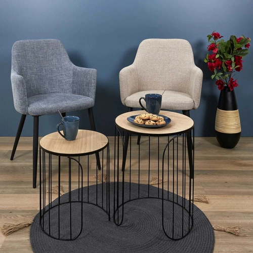 Kubek ceramiczny Laguna 300ml niebieski boho do kawy Intesi stylowy na prezent