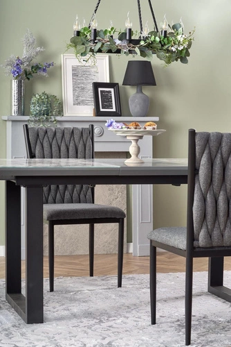 Stół rozkładany Rowel biały marmur nowoczesny do jadalni i salonu 160–200 cm Intesi