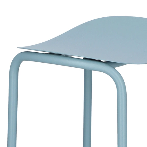 Hoker metalowy Trick niebieski 65 cm nowoczesny bez oparcia do kuchni i wyspy SCAB Design