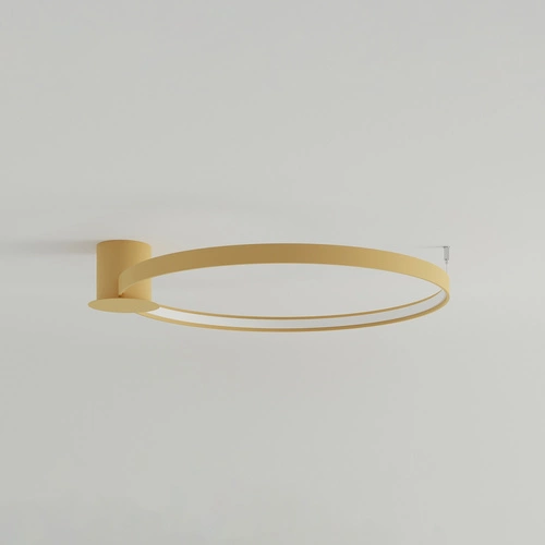 Plafon sufitowy LED RIO 78 złoty nowoczesny do salonu i kuchni 87 cm Thoro