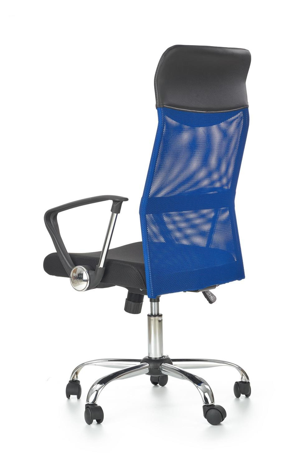 Fotel biurowy Spiner niebieski PU