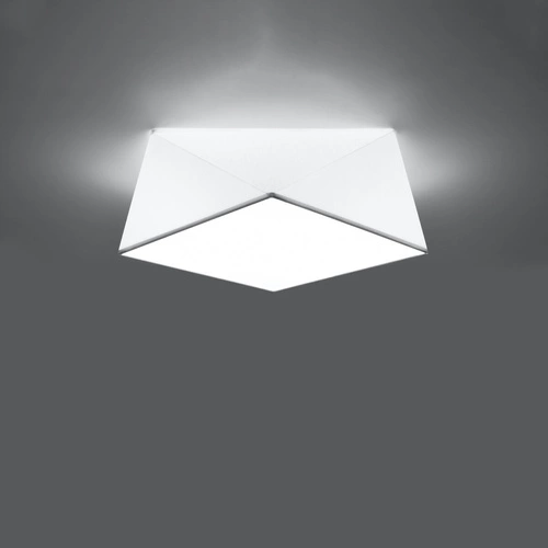 Plafon sufitowy HEXA 35 biały nowoczesny PVC do salonu, kuchni lub sypialni E27