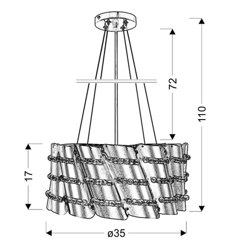 Lampa wisząca Smile 1x60W E27