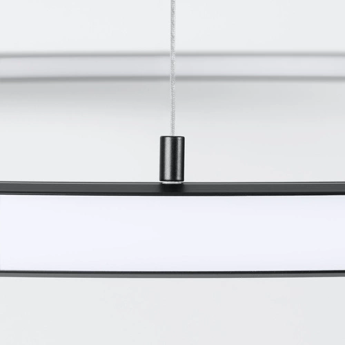 Żyrandol LED RISA 120 czarny nowoczesny do salonu i jadalni rozproszone światło