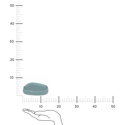 Mydelniczka ceramiczna Colors błękitna do łazienki nowoczesna 5five simply smart