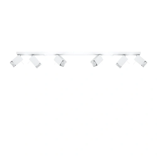 Plafon sufitowy MERIDA 6L biały nowoczesny metalowy do salonu i kuchni Sollux