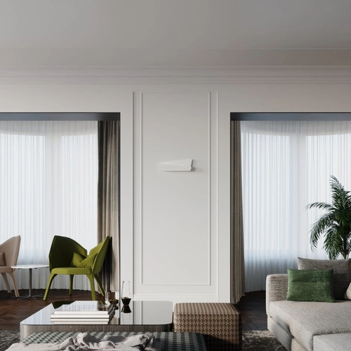 Kinkiet ścienny ALIZA biały nowoczesny do sypialni i salonu Sollux Lighting 40 cm