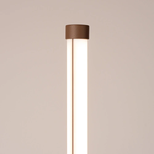 Lampa stojąca do salonu TRANG nowoczesna LED brązowa 3000K