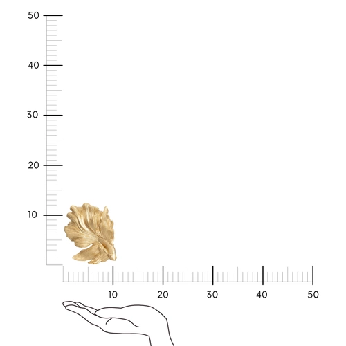 Figurka dekoracyjna złota rybka Bojownik Atmosphera glamour do salonu i na prezent 12 cm