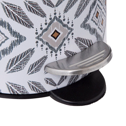 Kosz na śmieci łazienkowy Hapache 3L nowoczesny metalowy z pedałem i wyjmowanym wiaderkiem