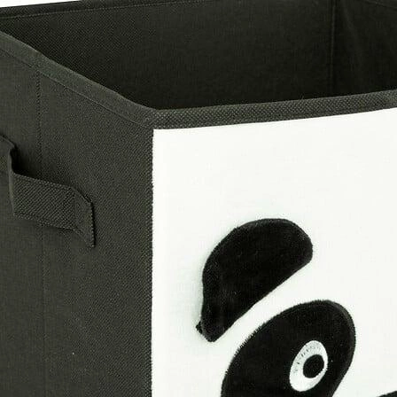 Pudełko materiałowe Panda 29x29 do regału na zabawki do pokoju dziecięcego Atmosphera