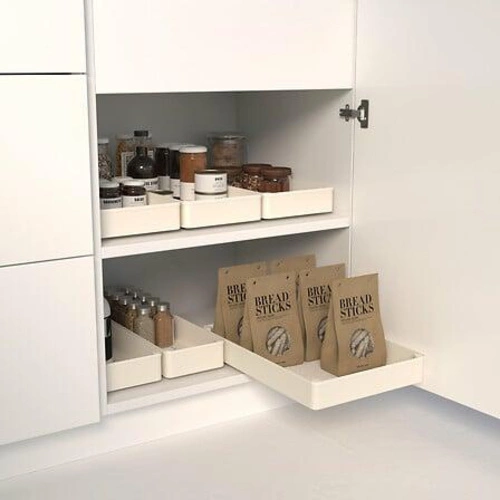 Organizer wysuwany do szafek 26,9x40cm    beżowy