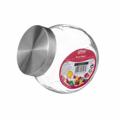 Szklany słój Nixo 650 ml stal nierdzewna