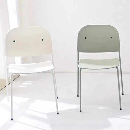 Krzesło Ravio zielone nowoczesne z tworzywa do jadalni i kuchni