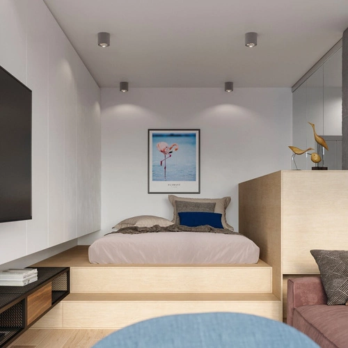 Plafon sufitowy szary TIUBE Sollux nowoczesny metalowy do salonu kuchni sypialni