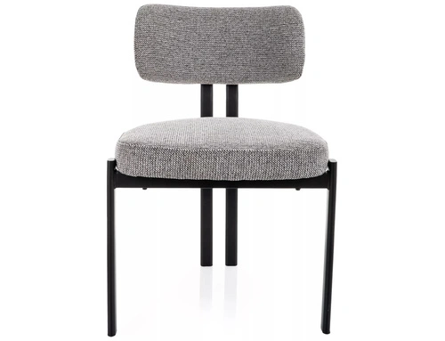 Krzesło tapicerowane Montico szare do jadalni i salonu nowoczesne