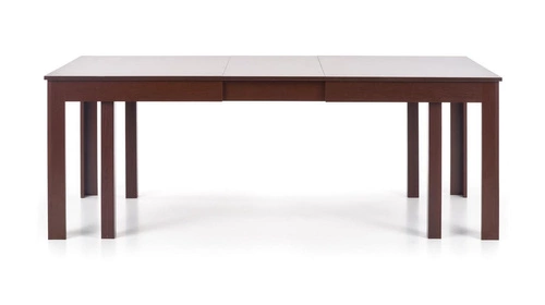 Stół rozkładany Bryz 160-300 cm do jadalni nowoczesny orzech ciemny z białą podstawą Intesi