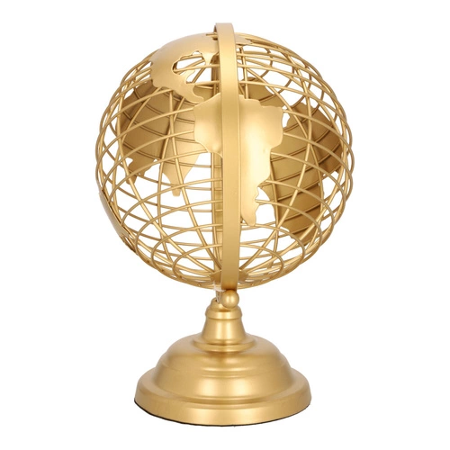 Globus metalowy złoty 28cm