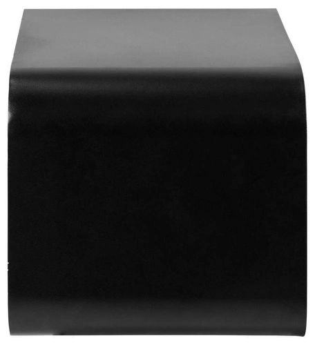 Szafka nocna Actona Joliet edge czarna z szufladą i otwartą przegrodą, styl boho, 35 cm szerokości