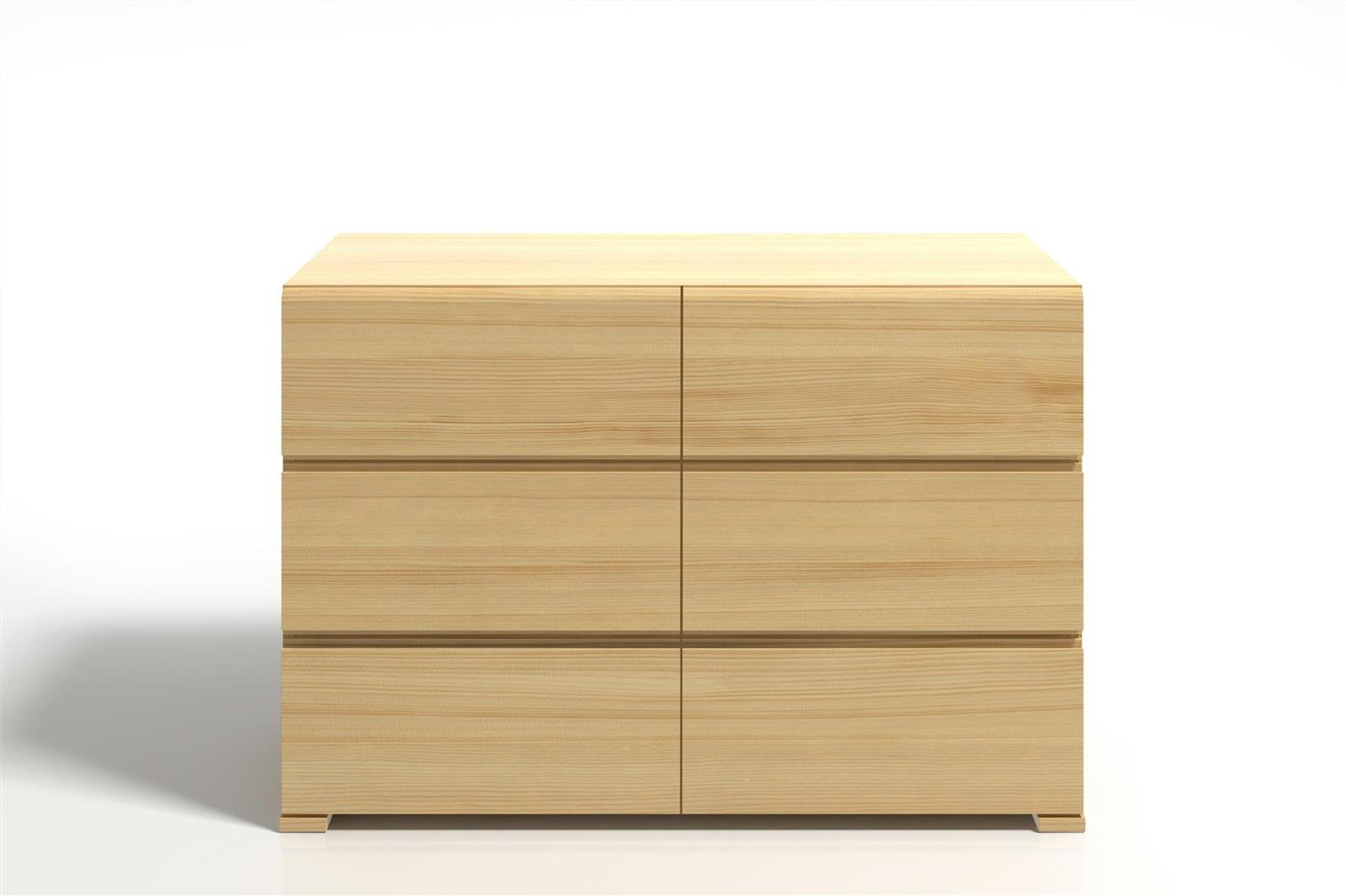 Komoda drewniana z szufladami Vestre 6 SKANDICA skandynawska do salonu 120 cm