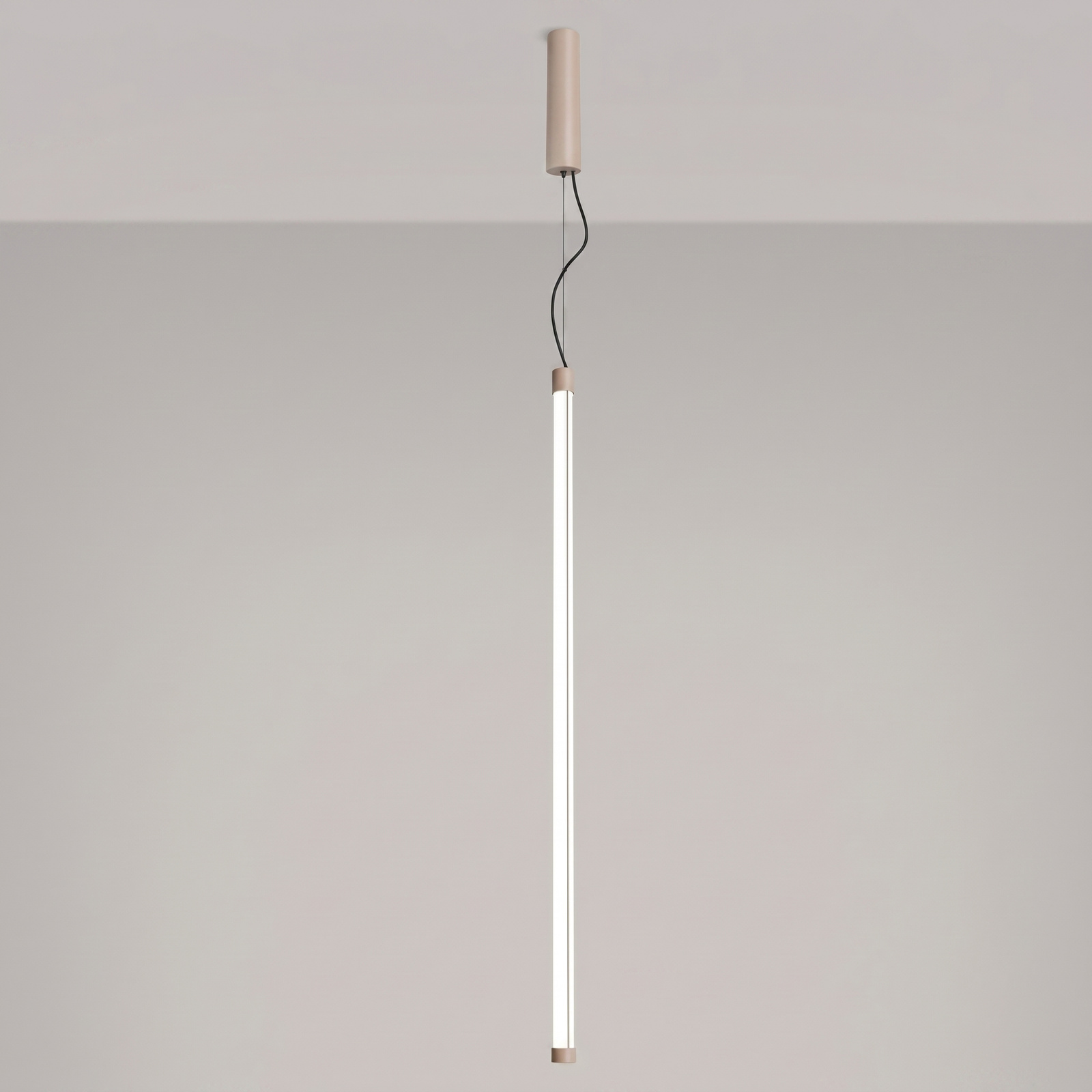 Lampa wisząca TRANG 100 LED taupe regulowana nad wyspę do kuchni