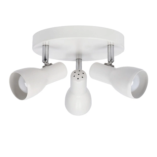 Plafon sufitowy Picardo biały matowy 3xE14 stalowy nowoczesny do salonu 29 cm