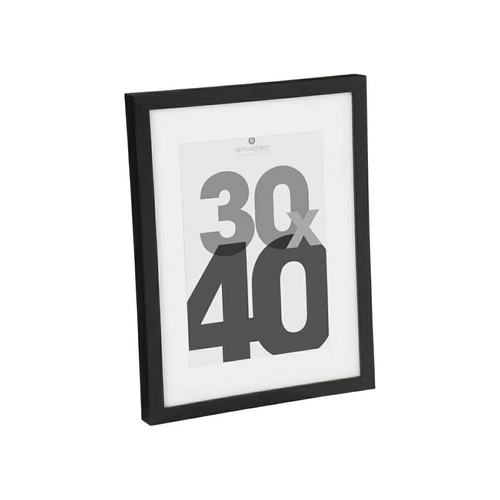 Ramka na zdjęcia 30x40 czarna Eva nowoczesna wisząca na ścianę Atmosphera