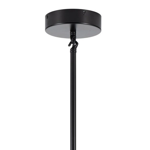 Lampa wisząca MODERN ORCHID-6 czarna szklana do salonu 130 cm regulowana
