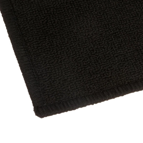 Dywan łazienkowy Tapis czarny 50x120 nowoczesny antypoślizgowy łatwy w czyszczeniu