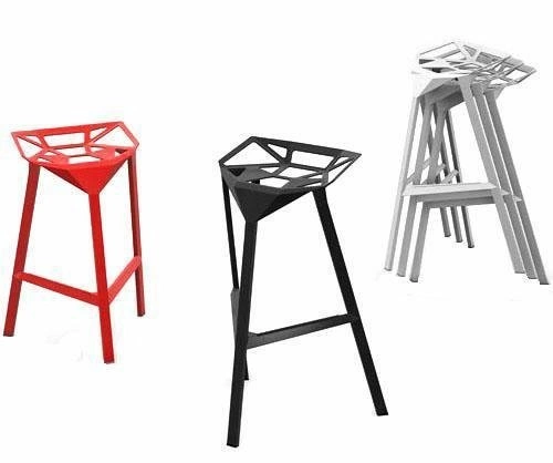 Stołek barowy Gap inspirowany One biały