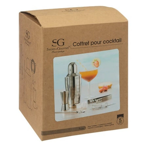 Zestaw barmański ze stali nierdzewnej