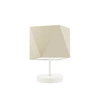 Lampka nocna do sypialni PASADENA nowoczesna z abażurem ecru skandynawska LYSNE 30 cm