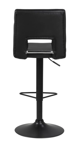 Hoker Sylvia czarny obrotowy z regulacją wysokości do kuchni nowoczesny z oparciem Actona