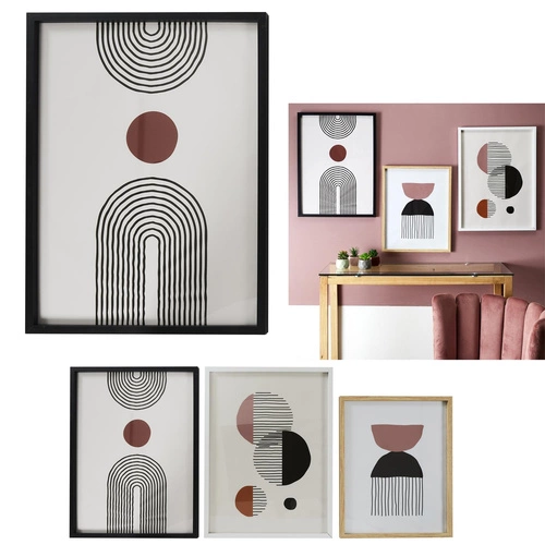 Obraz dekoracyjny Art-deco Intesi 60x45 cm do salonu w drewnianej ramie MDF