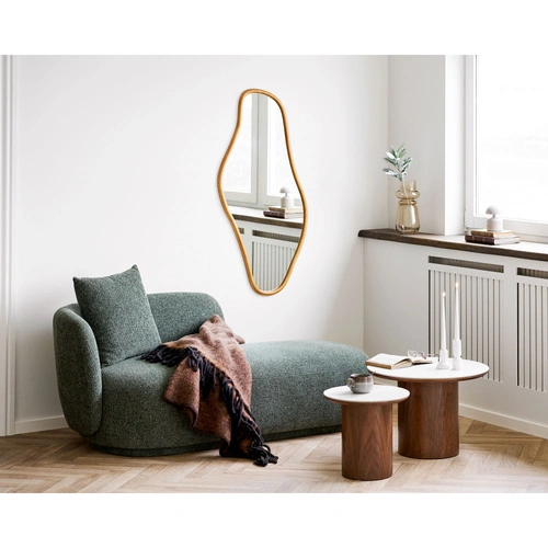 Stolik kawowy Noli okrągły 60 cm ceramiczny skandynawski do salonu