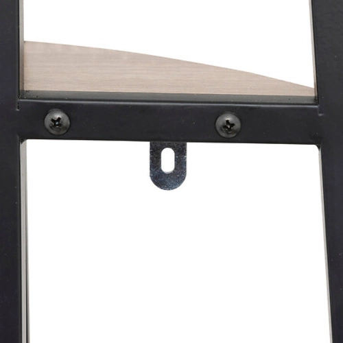 Regał narożny loftowy Aliaj 180 cm czarny naturalny do salonu i biura 5five simply smart