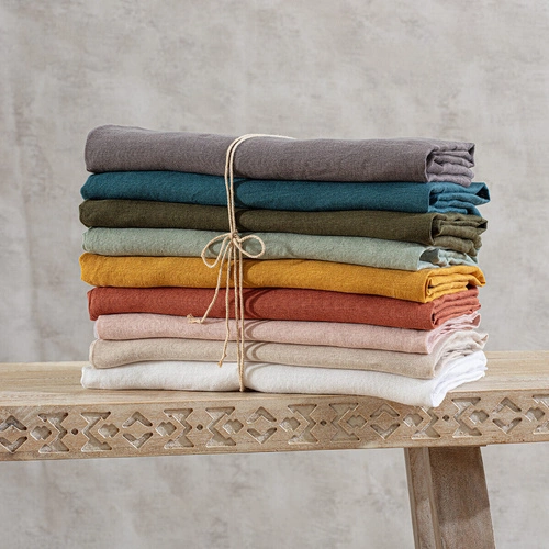 Poszewka na poduszkę 50 x 70 cm 100% len biała