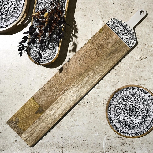 Intesi Dune wąska deska kuchenna z drewna mango 100 cm dekoracyjna