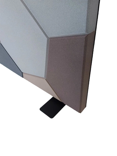 Fluffo HOP beżowy panel ścienny akustyczny nowoczesna dekoracja ścienna do biura 110x70 cm