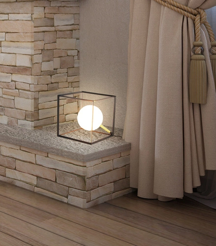 Lampka nocna Weert 200 nowoczesna czarna metalowa do sypialni i salonu Ledea 20 cm