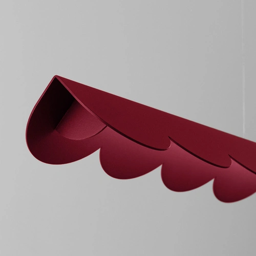 Lampa wisząca BISCUIT burgund LED 4000K nad stół do jadalni