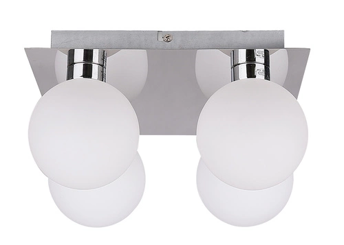 Lampa sufitowa Oden chromowy 4x40W G9  klosz biały