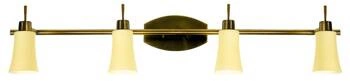 Lampa sufitowa Kroton listwa 4x40W G9  patyna
