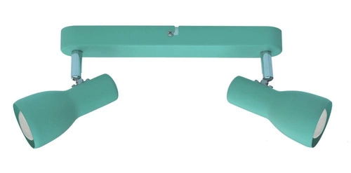 Lampa sufitowa Picardo miętowa regulowana metalowa do salonu kuchni i sypialni 2-punktowa