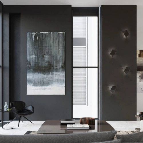 Kinkiet ścienny Solido czarny nowoczesny metalowy do salonu i sypialni Sollux Lighting